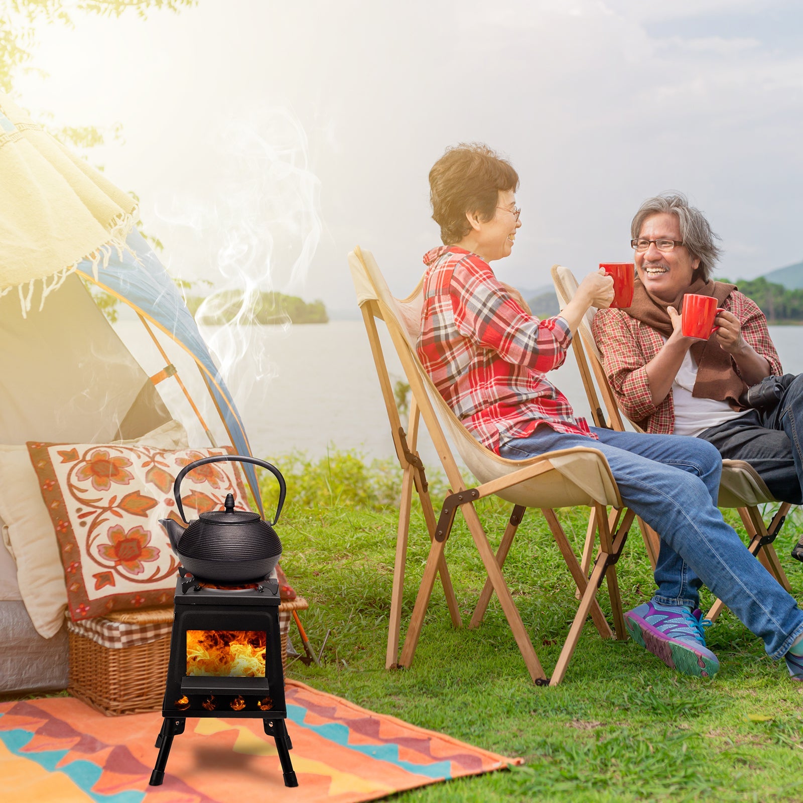 Portable Wrought Iron Camping Stove