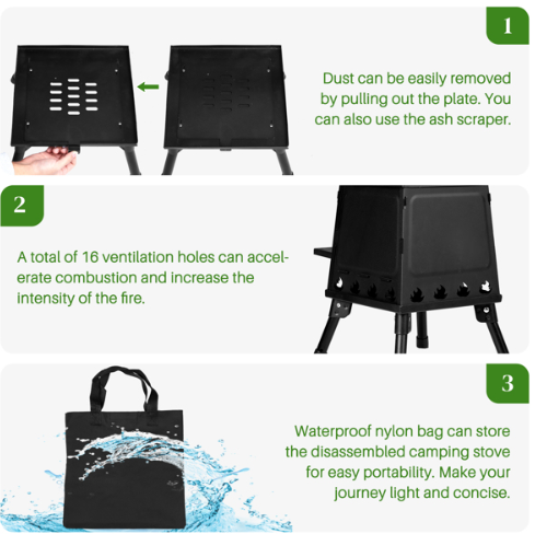 Portable Wrought Iron Camping Stove