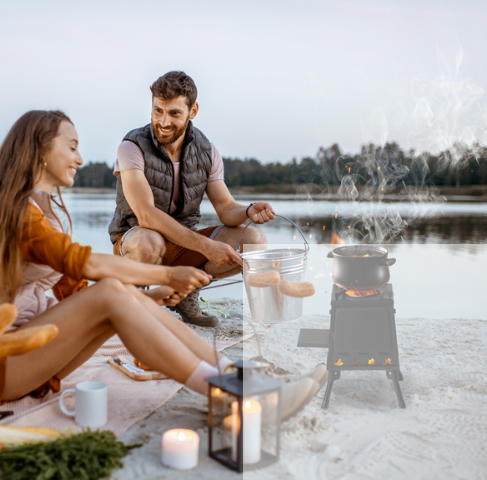 Portable Wrought Iron Camping Stove