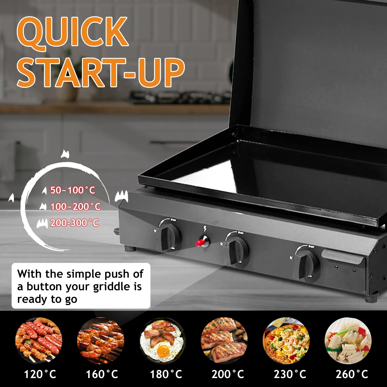 Black Tabletop Gas Grill