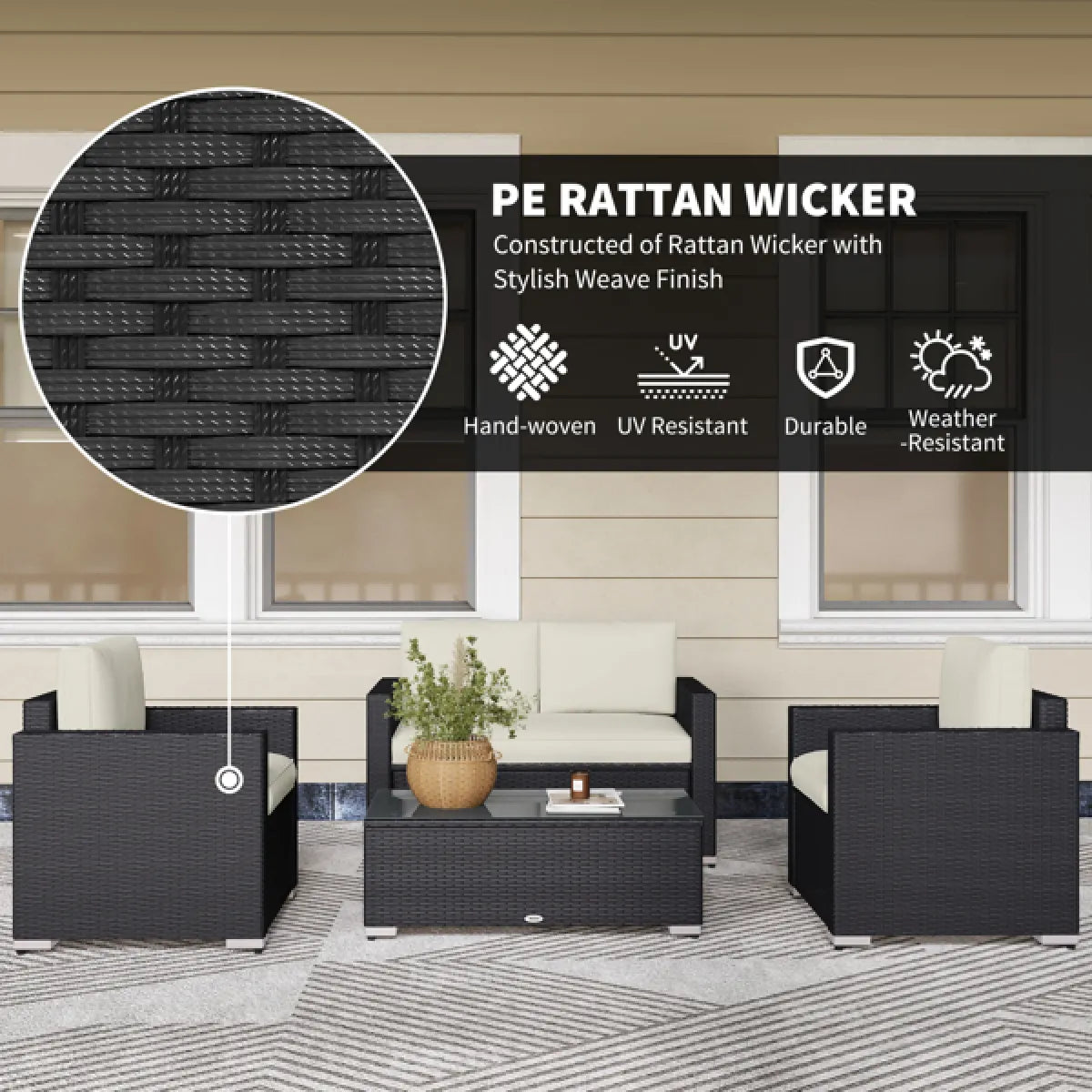 Pieces Patio Furniture Set