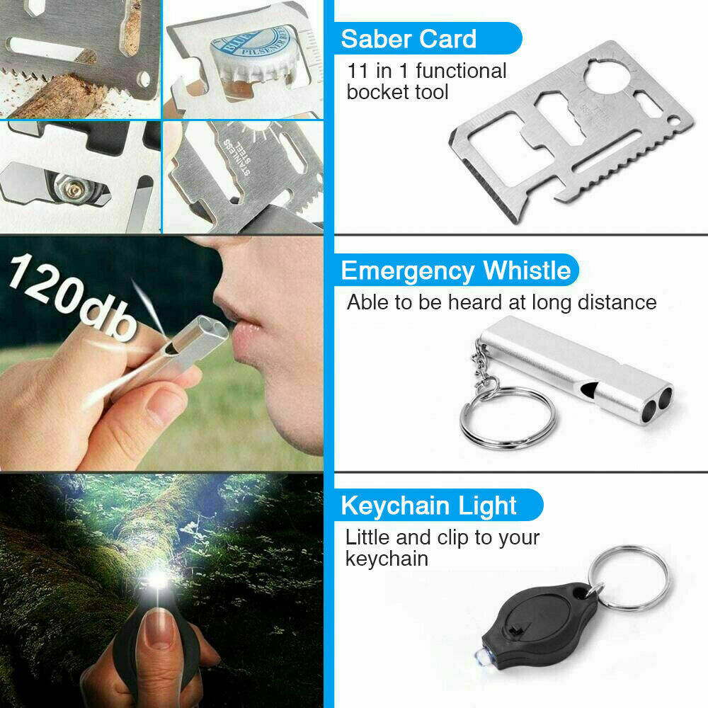 14-in-1 Outdoor Emergency Survival Kit