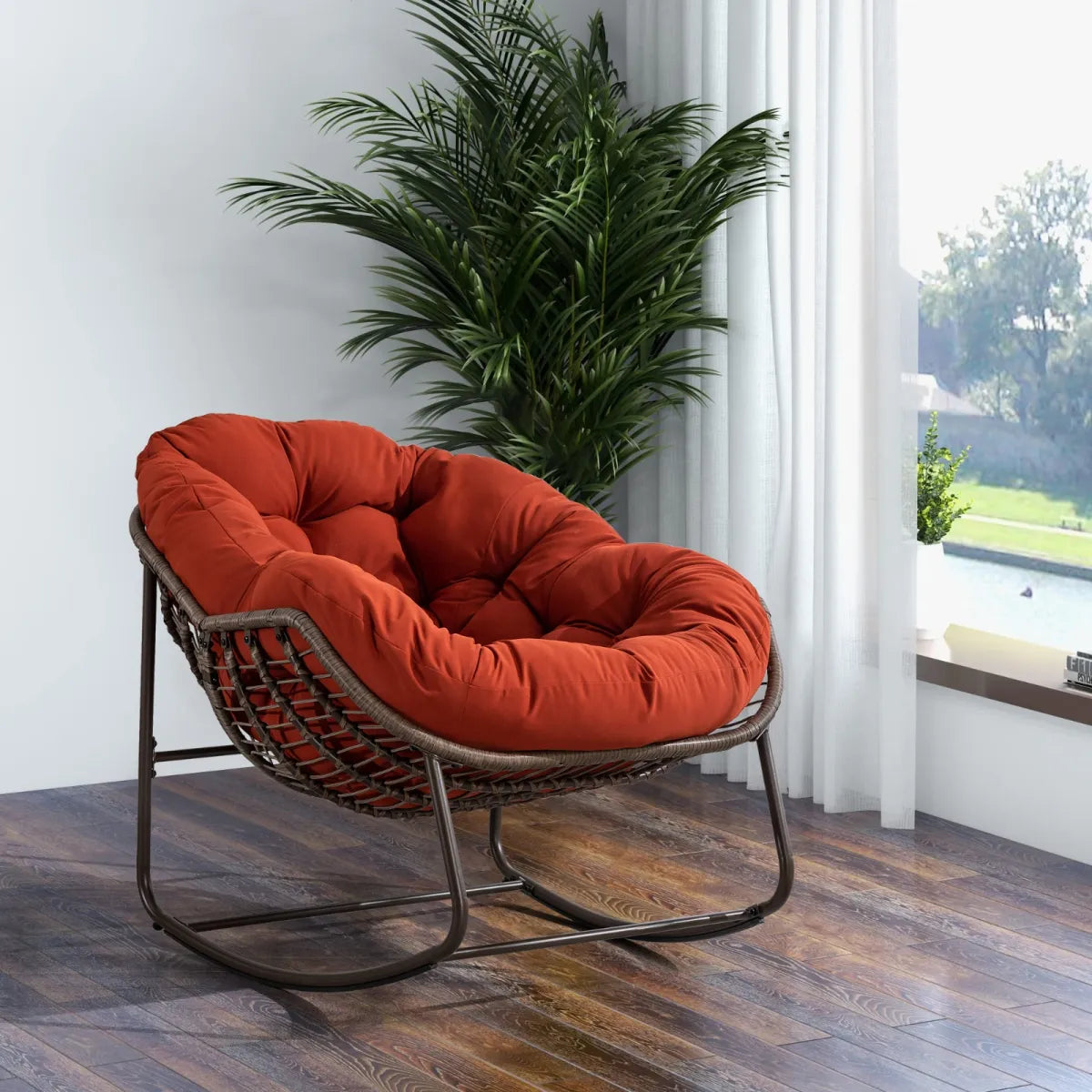 Rattan Outdoor Rocking Chair