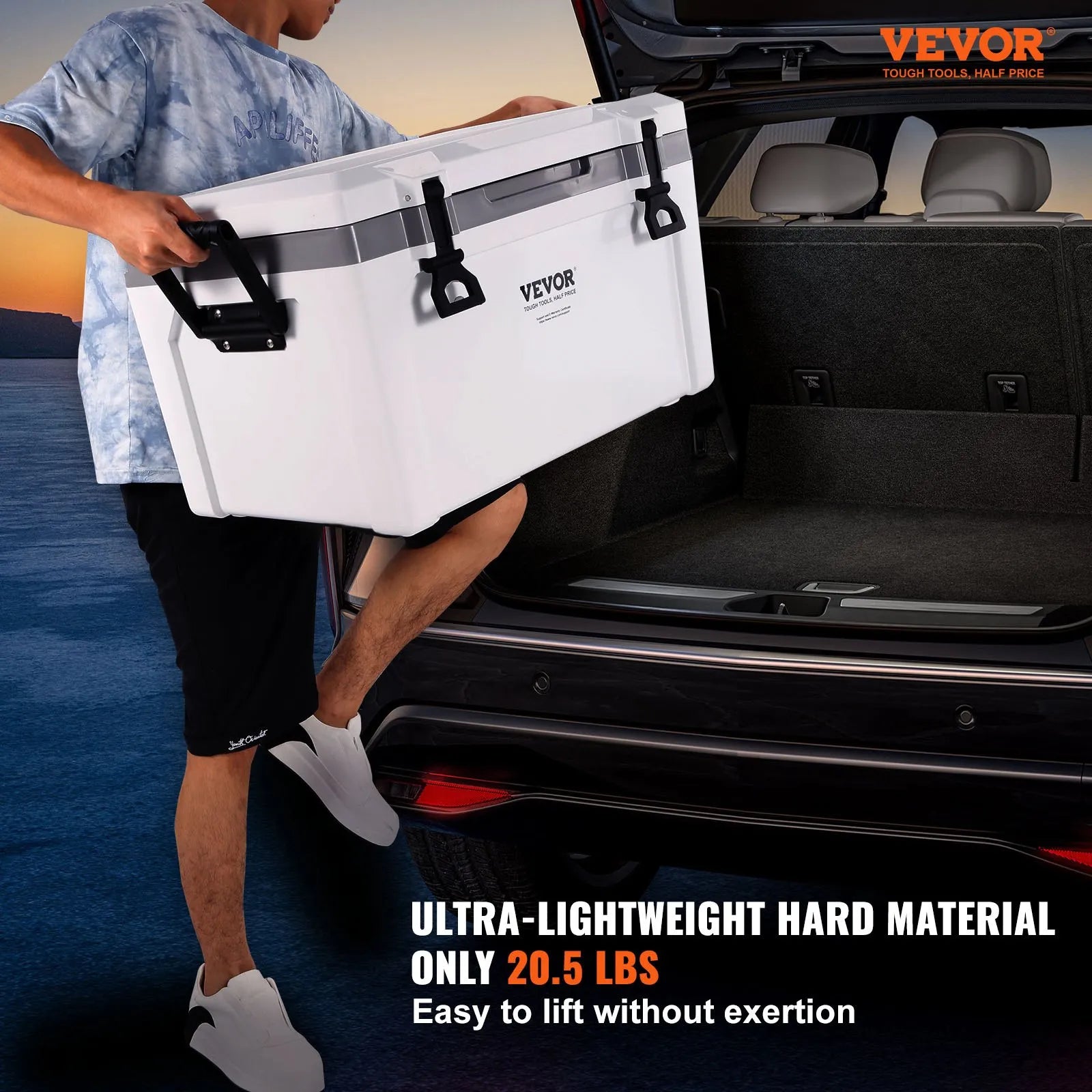 52 Qt Insulated Portable Hard Cooler