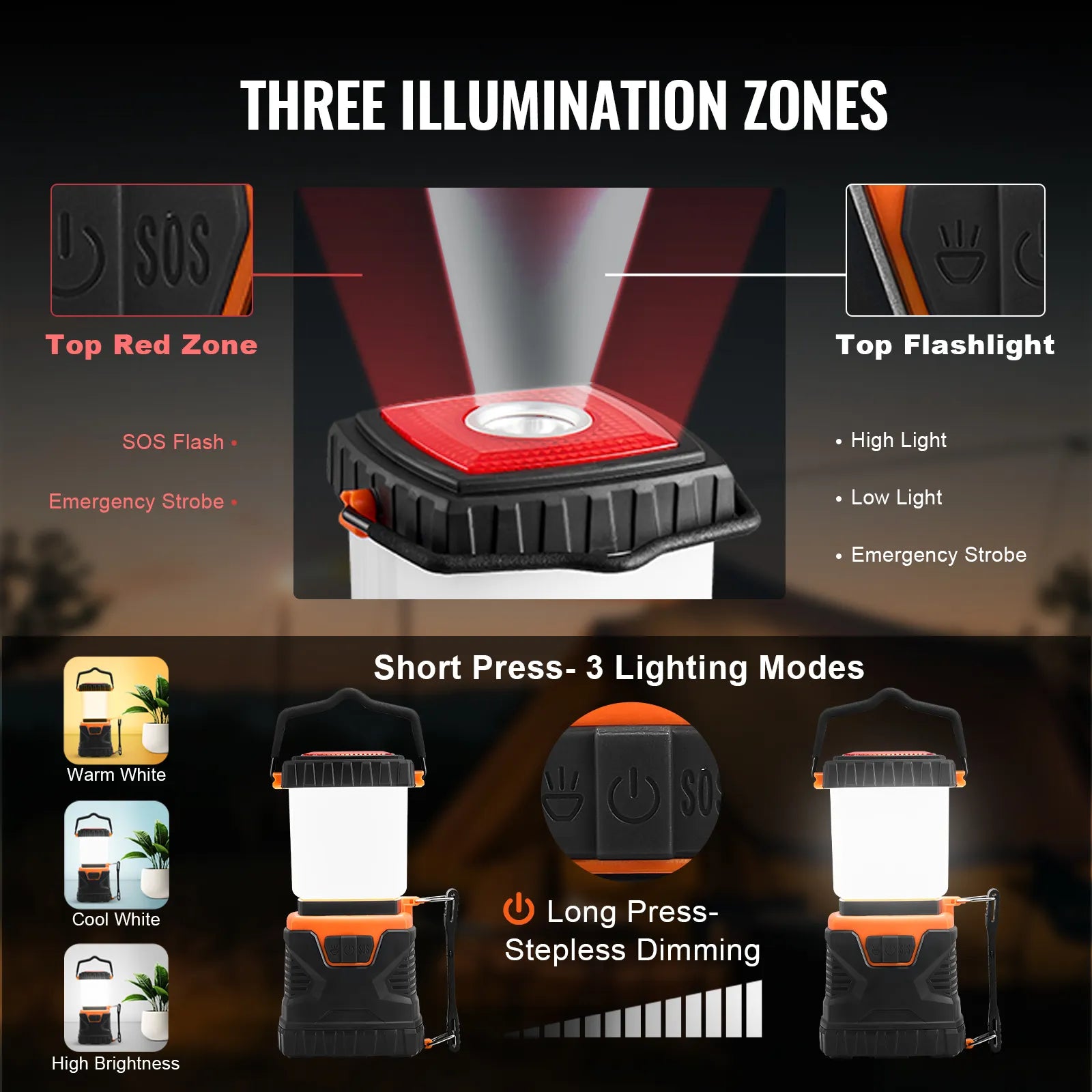 VEVOR LED Camping Lantern