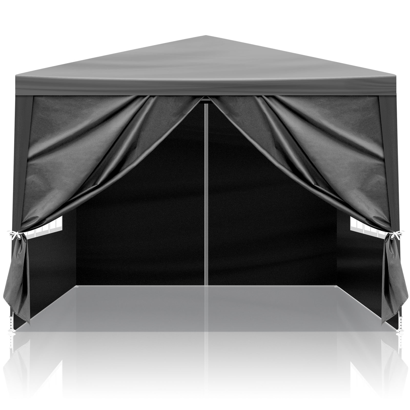 10x10ft Black Outdoor Pergola Tent